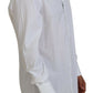Elegant White Gold-Embellished Shirt