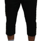 Elegant Leopard Print Cropped Pants
