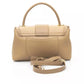 Beige Polyethylene Women Handbag