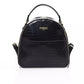 Black Polyethylene Women Backpack