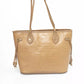 Beige Polyethylene Women Shoulder Bag