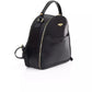 Black Polyethylene Women Backpack