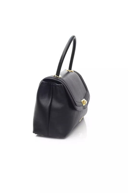 Black Polyethylene Women Handbag