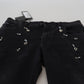 Elegant Embellished Skinny Jeans