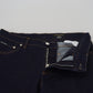 Sleek Skinny Denim Jeans in Blue