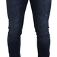 Sleek Skinny Dark Blue Denim Jeans