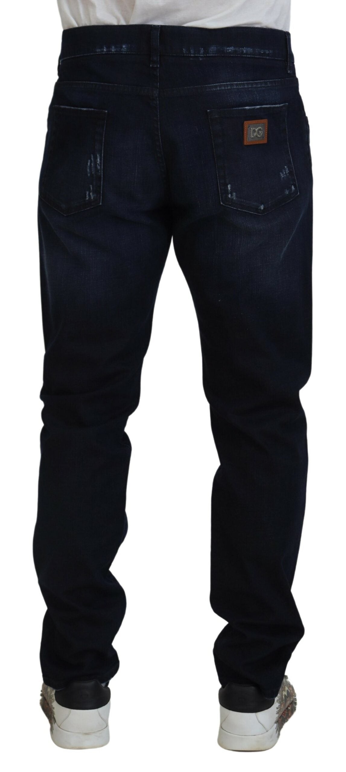 Elegant Dark Blue Skinny Jeans