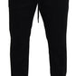 Elegant Black Jogger Pants with Logo Detail