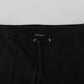 Elegant Black Jogger Pants with Logo Detail