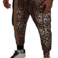 Multicolor Leopard Jogger Cargo Pants
