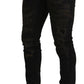 Elegant Skinny Brown Denim Jeans
