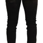 Elegant Skinny Brown Denim Jeans