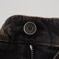 Elegant Skinny Brown Denim Jeans