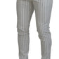 Elegant Striped Chino Pants for the Modern Man
