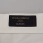 Elegant White Cotton Elastane Jeans