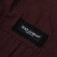 Elegant Burgundy Cotton Jogger Pants