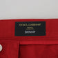 Elegant Skinny Red Denim Jeans