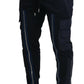 Elegant Dark Blue Jogger Pants