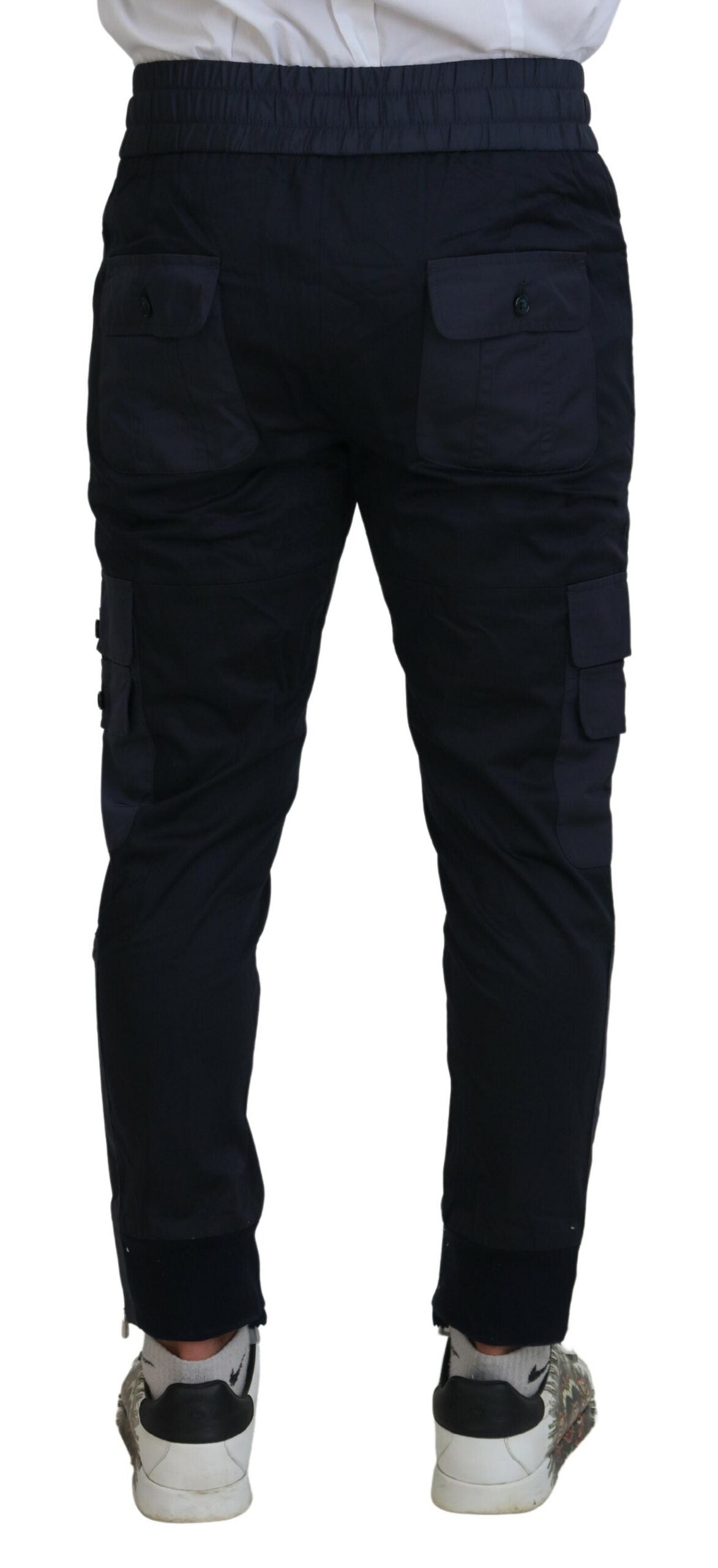 Elegant Dark Blue Jogger Pants