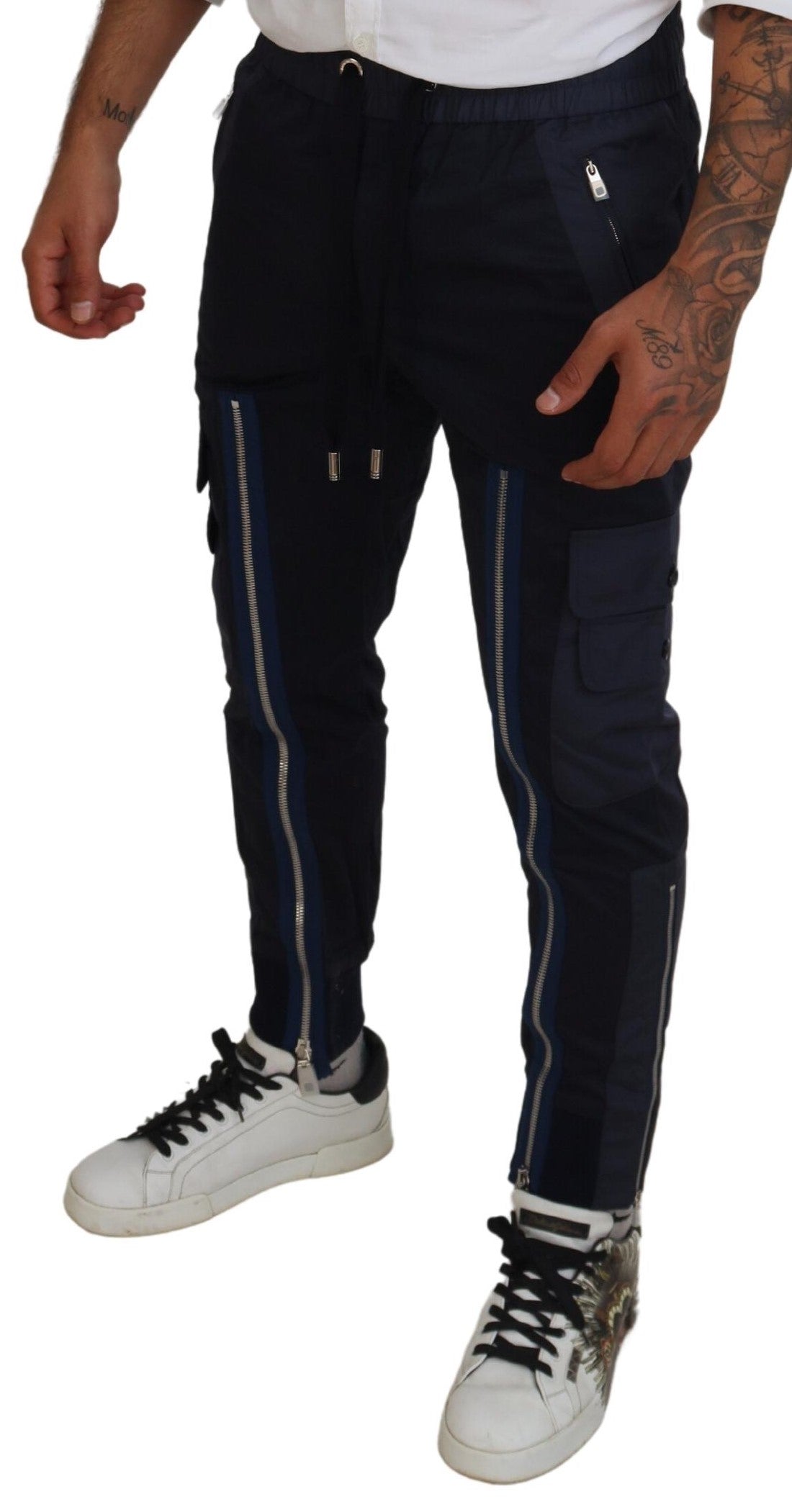 Elegant Dark Blue Jogger Pants