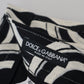 Chic Black and White Linen Shorts