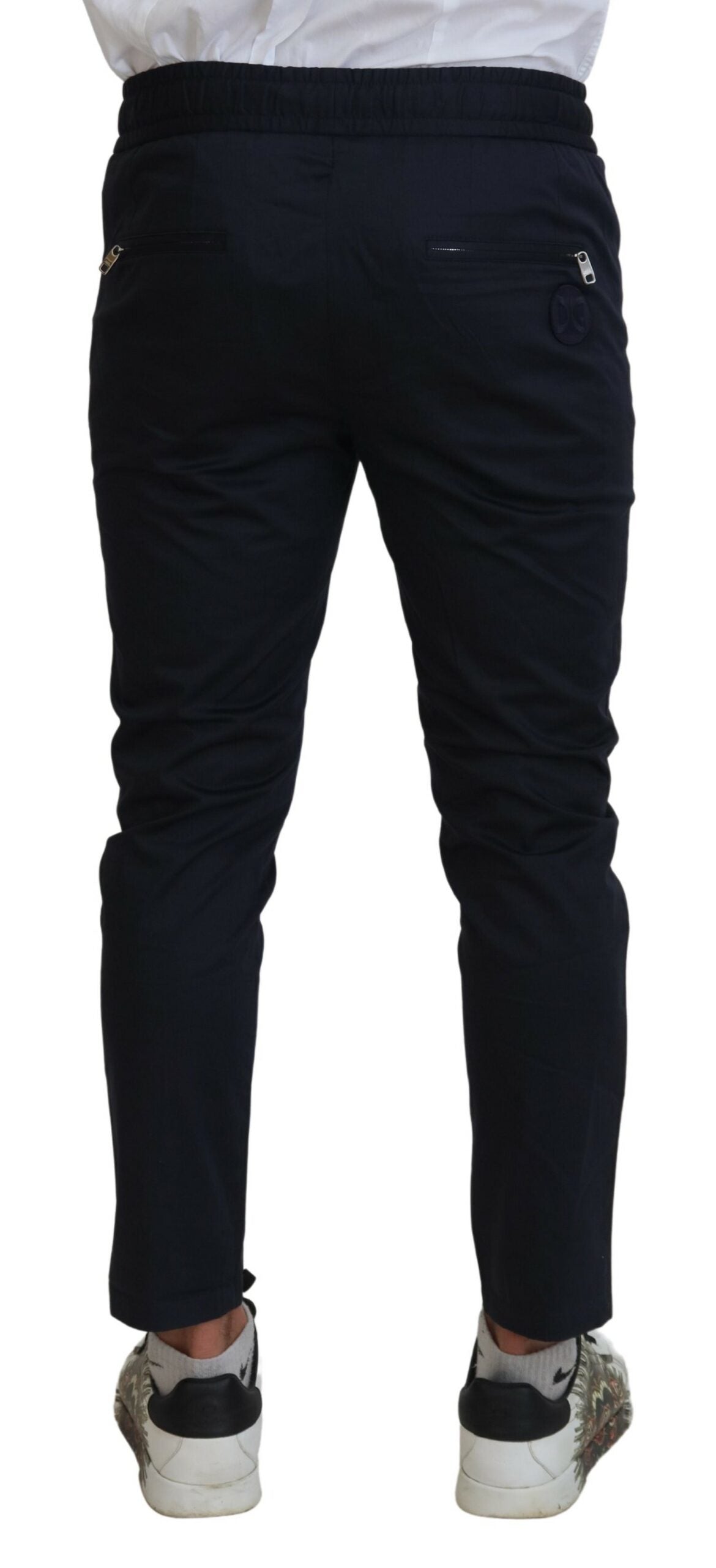 Elegant Dark Blue Jogger Pants