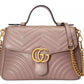 Elegant Beige Chevron Leather Crossbody Bag