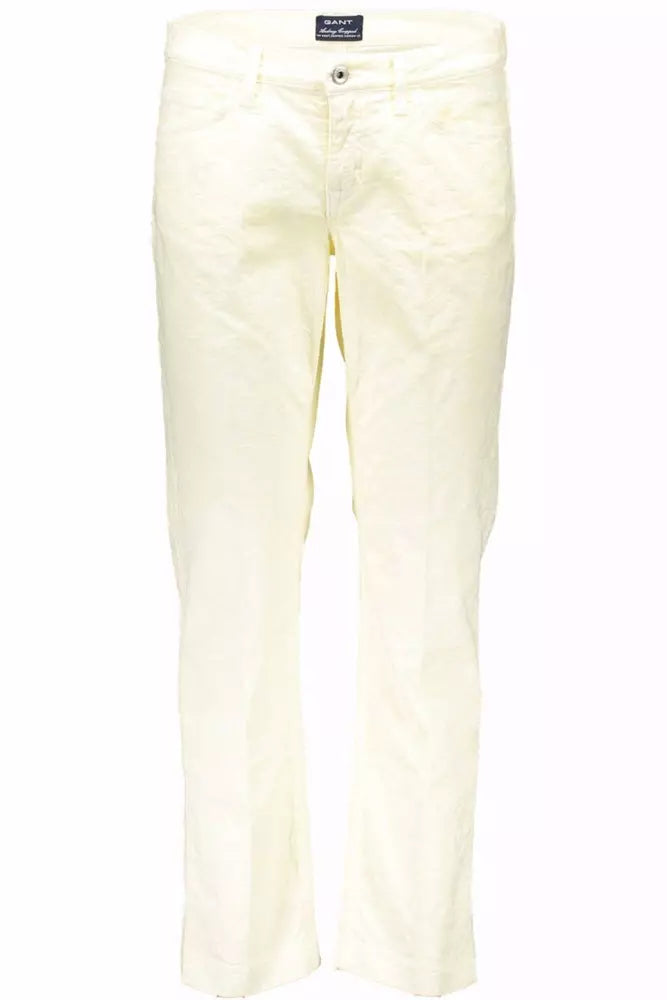 White Cotton Women Pant