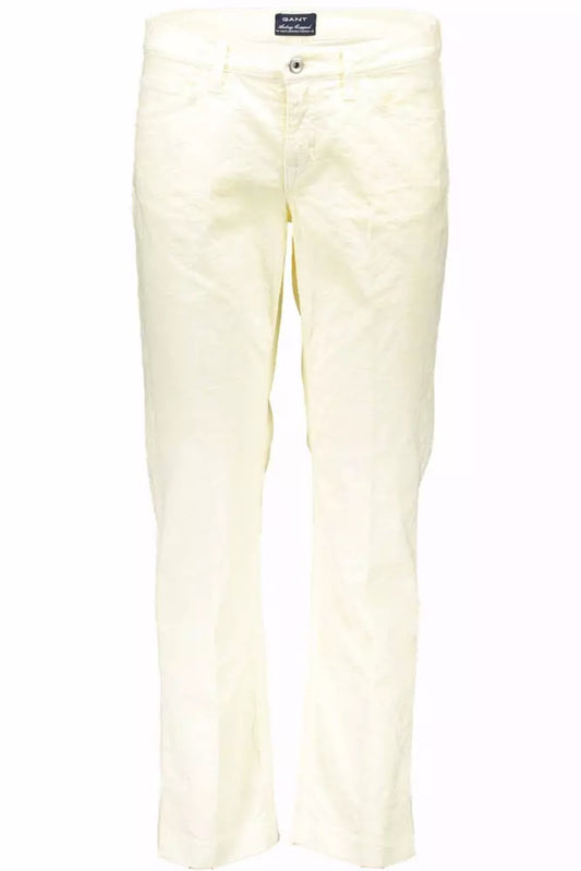 White Cotton Women Pant