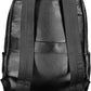 Black Polyethylene Men Backpack