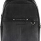 Black Polyethylene Men Backpack