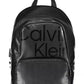 Black Polyethylene Men Backpack