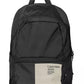 Black Polyester Men Backpack
