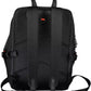 Black Polyester Men Backpack