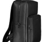 Black Polyester Men Backpack