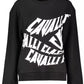 Black Cotton Women Sweater