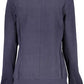 Blue Cotton Women Sweater