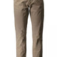 Brown Cotton Men Pant