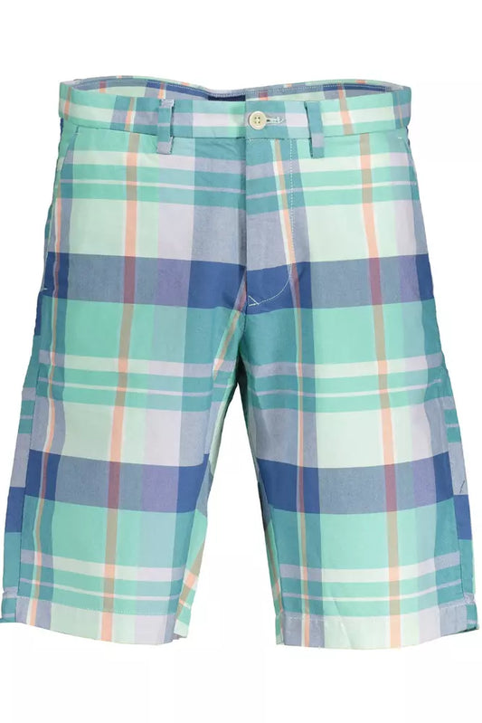 Green Cotton Men Pant