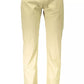 Beige Cotton Men Trouser