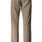 Brown Cotton Men Pant