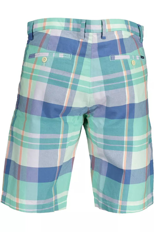 Green Cotton Men Pant