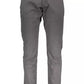 Gray Cotton Men Trouser