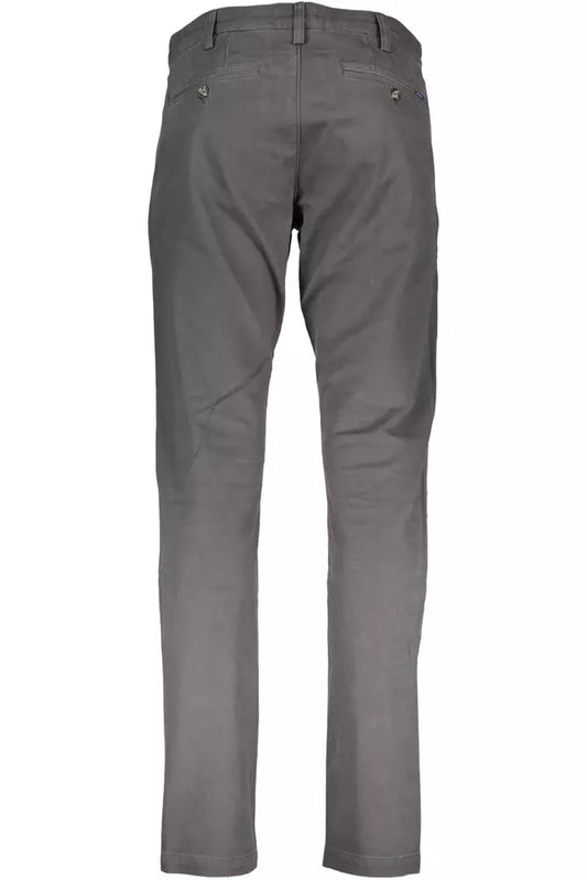 Gray Cotton Men Trouser