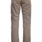 Beige Cotton Men Pant