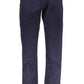 Blue Cotton Men's Pant