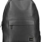 Black Polyethylene Men Backpack