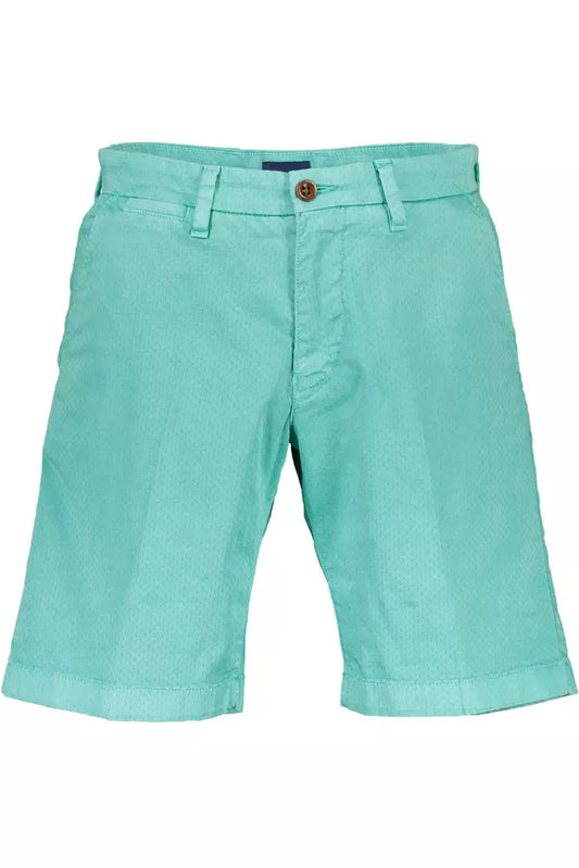 Green Cotton Men Pant