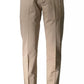 Beige Cotton Men Pant
