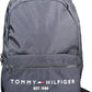 Blue Polyester Men Backpack